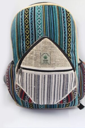 handmade hemp backpack made in nepal by kalinath natural handicraft